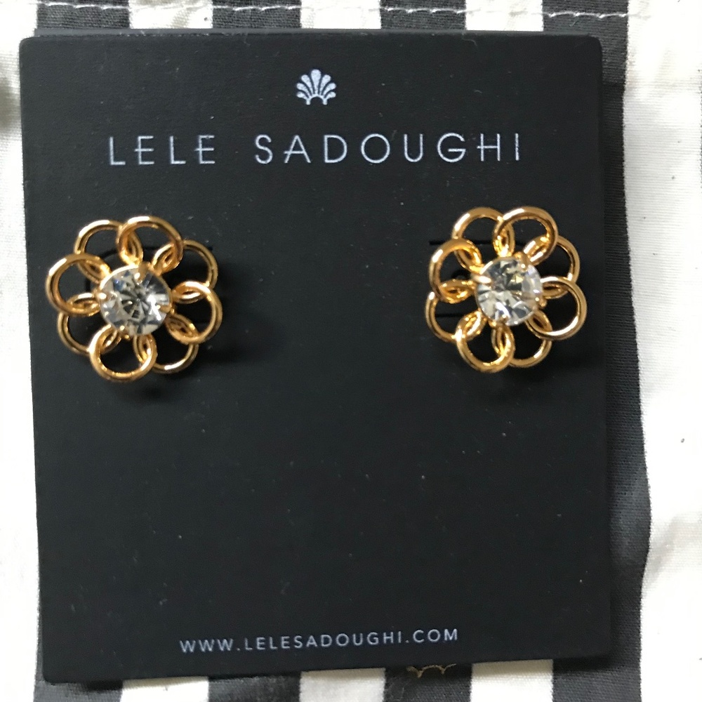 NWOT Lele Sadoughi stud earrings